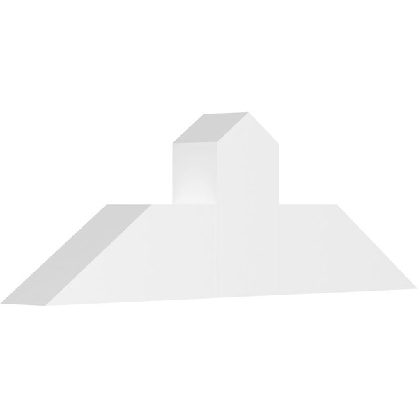 Ekena Millwork Portland Architectural Grade PVC Gable Bracket, 36"W x 12"H x 4"D x 6"F, 8/12 Pitch GBP036X12X0406POR00 - main